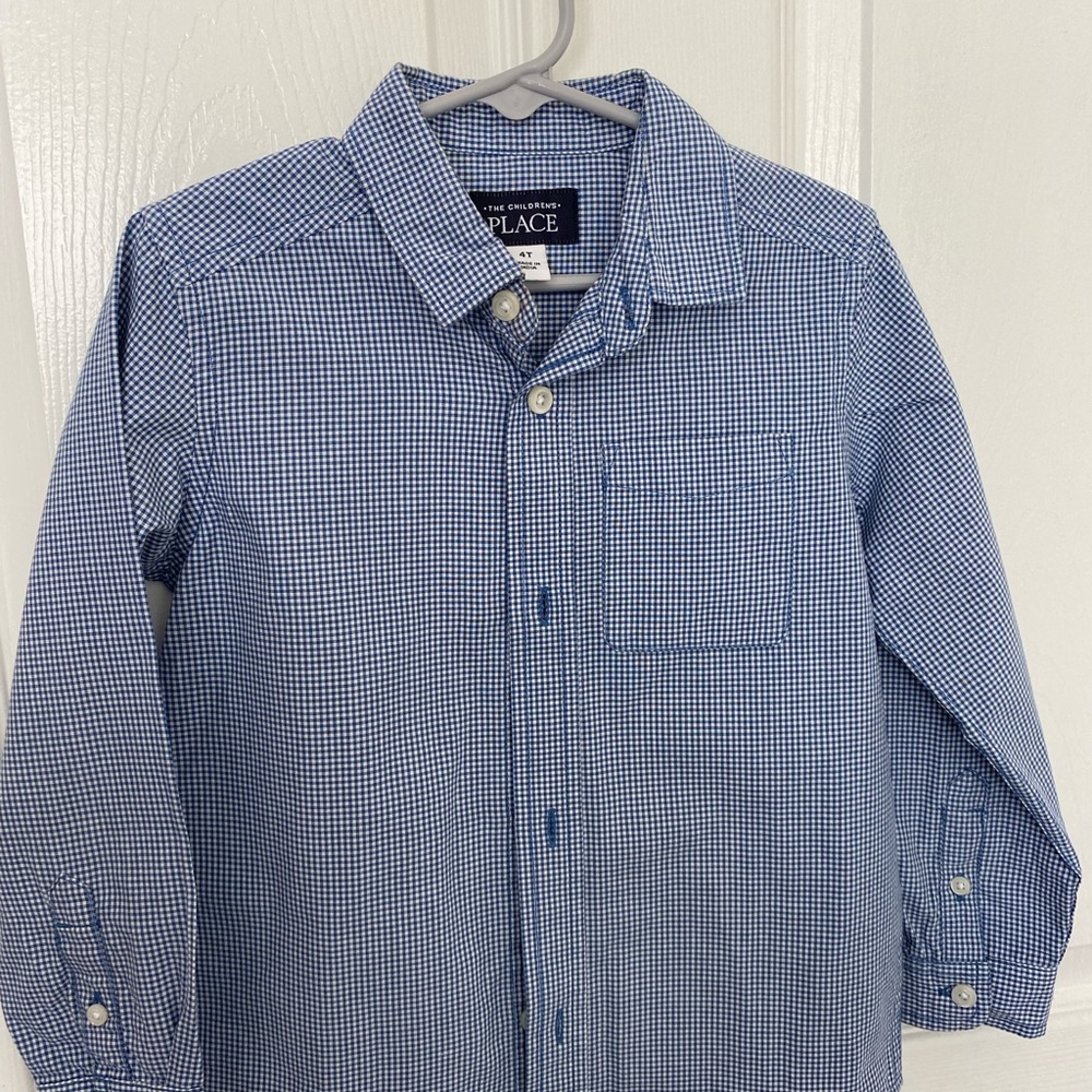 Boys LS collar shirt